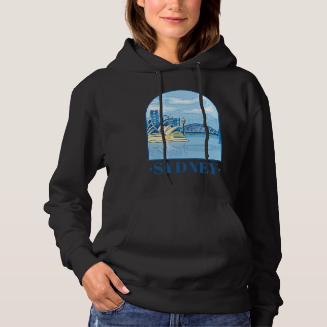 Sudadera Australia Day  Tourists Australian Retro Happy Tra (Anverso)