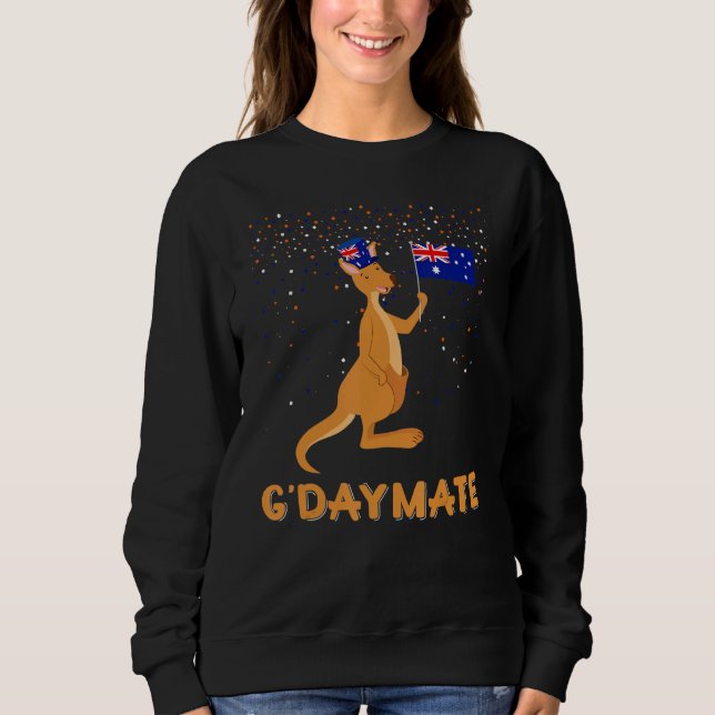 Sudadera Australia G-day Mate gracioso canguro australiano  (Anverso)