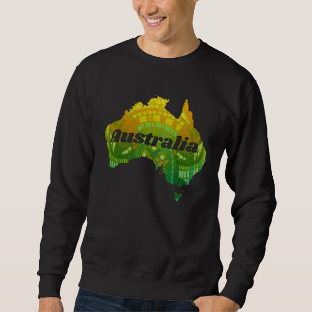 Sudadera Australia Map Australia I Love Australia Souvenir (Anverso)