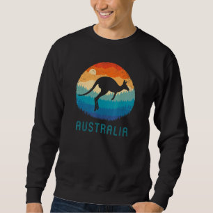 Sudadera Australia retro canguro vintage outback Sunset Au