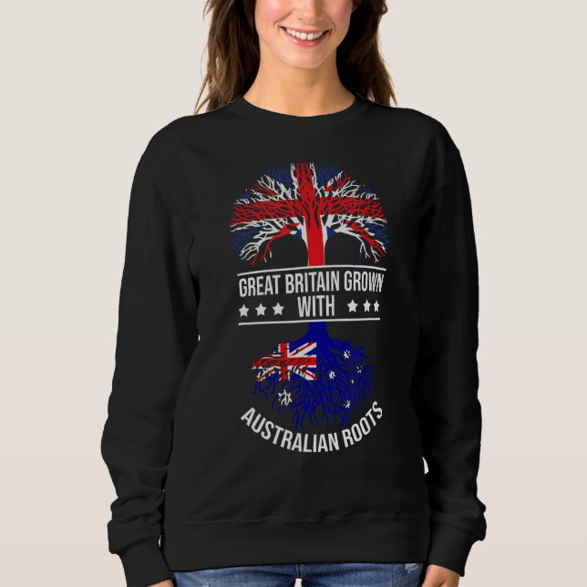 Sudadera Australia Roots Inmigrante Gran Bretaña Australia (Anverso)
