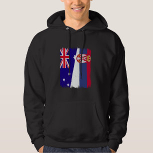 Sudadera Australia Serbia media bandera Srbija serbio austr