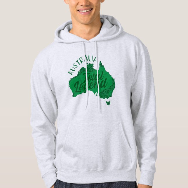SUDADERA AUSTRALIA TOTAL LEYENDA VERDE (Anverso)