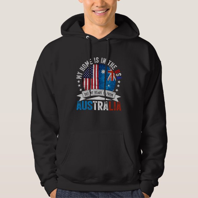 Sudadera Australian American Patriot Heart is from Australi (Anverso)