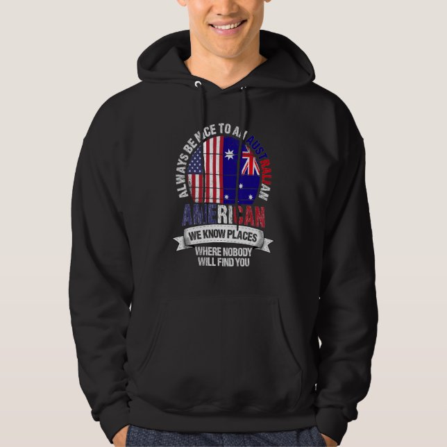 Sudadera Australian American We know Places where Australia (Anverso)
