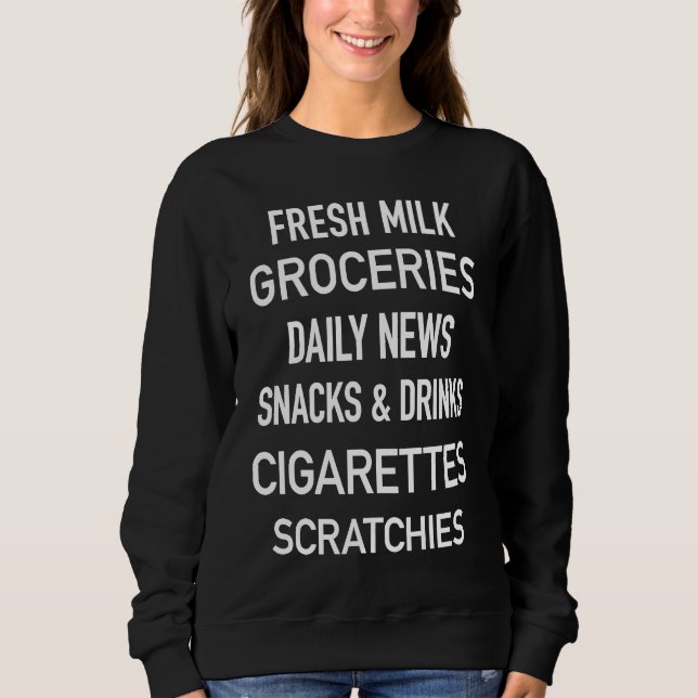 Sudadera Australian Milk Bar bodega Corner Store advertisem (Anverso)