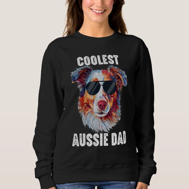Sudadera Australian Shepherd Dad Coolest Aussie Dad for Dog (Anverso)