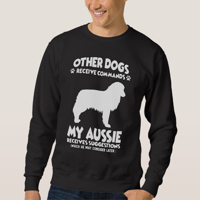 Sudadera Australian Shepherd Dog Training Dogs (Anverso)