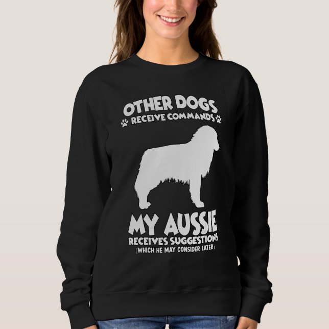 Sudadera Australian Shepherd Dog Training Dogs (Anverso)
