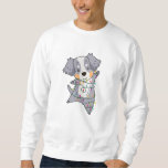 Sudadera Australian Shepherd Merry Christmas Winter<br><div class="desc">The Australian Shepherd at Christmas with fairy lights. Funny animals with gifts for the holidays. Also funny for Christmas in July. Dogs are cute animals and are perfect for Christmas.</div>