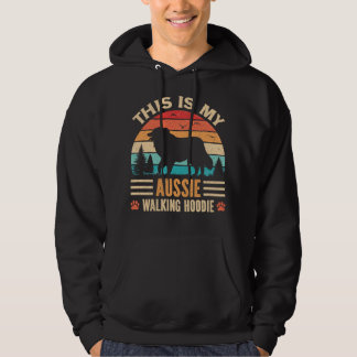 Sudadera Australian Shepherd Walking Aussie Walker Sunset