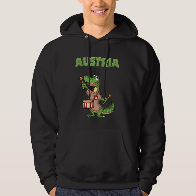 Sudadera Austria Crocodile Austria Fan (Anverso)