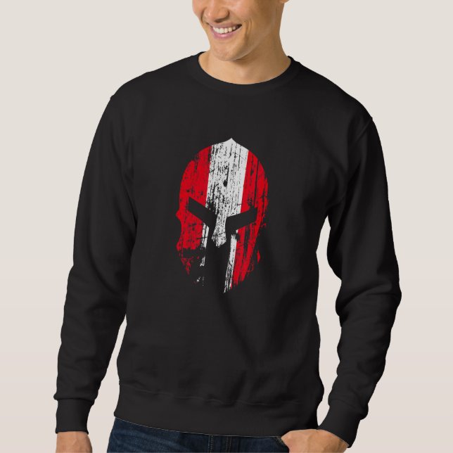 Sudadera Austria Spartan Helmet Spartan Race (Anverso)