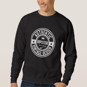 Sudadera Auténtico Hipster Vintage Smope Mustache Bea