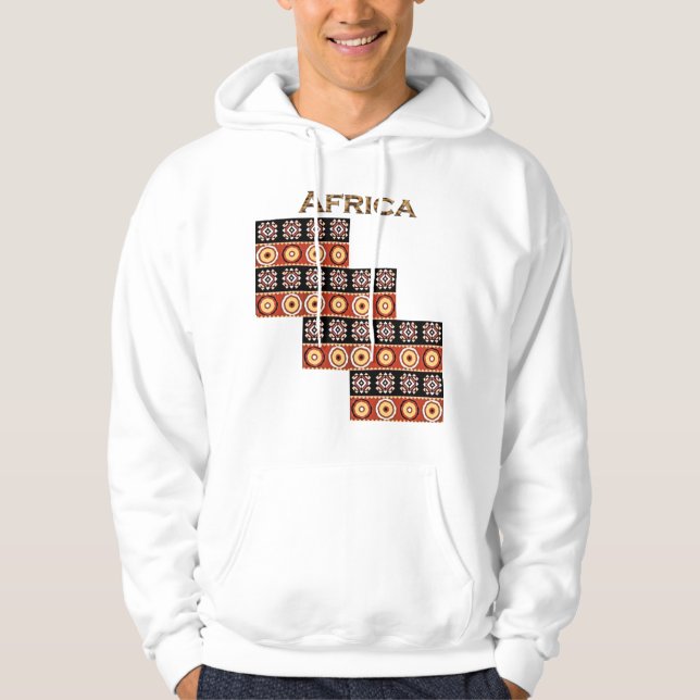 Sudadera Auténticos motivos africanos de nuestra serie de Á (Anverso)