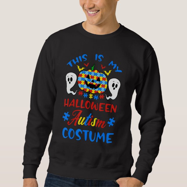 Sudadera Autism Asd Awareness Halloween Costume Puzzle Piec (Anverso)
