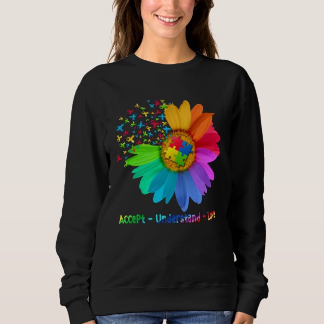 Sudadera Autism Awareness  Accept Understand Love Autism Mo (Anverso)