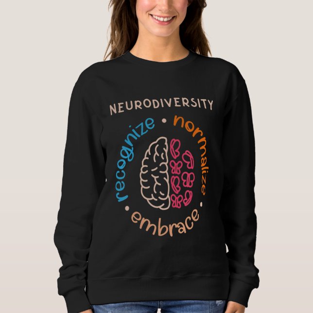 Sudadera Autism Awareness Acceptance Neurodiversity Gifts W (Anverso)