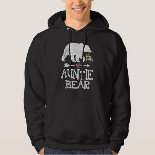 Sudadera Autism Awareness Auntie Bear Support Autistic Adul