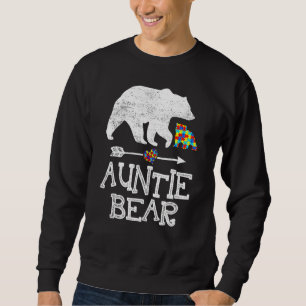 Sudadera Autism Awareness Auntie Bear Support Autistic Adul