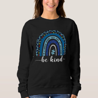 Sudadera Autism Awareness Be Kind Rainbow Puzzle Piece For 