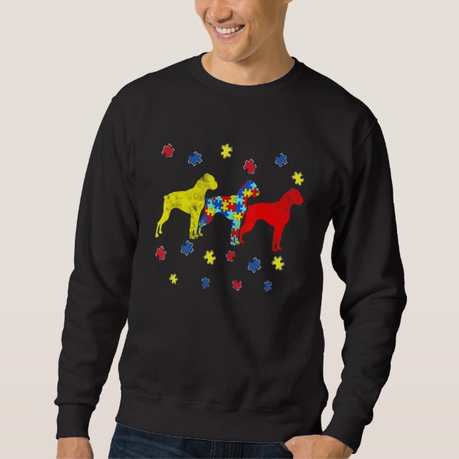 Sudadera Autism Awareness Boxer Perro Cachorro Autismo Perr (Anverso)