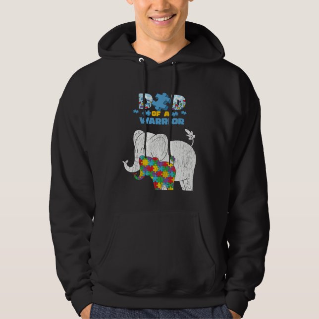 Sudadera Autism Awareness Dad Of A Warrior Proud Autism Son (Anverso)