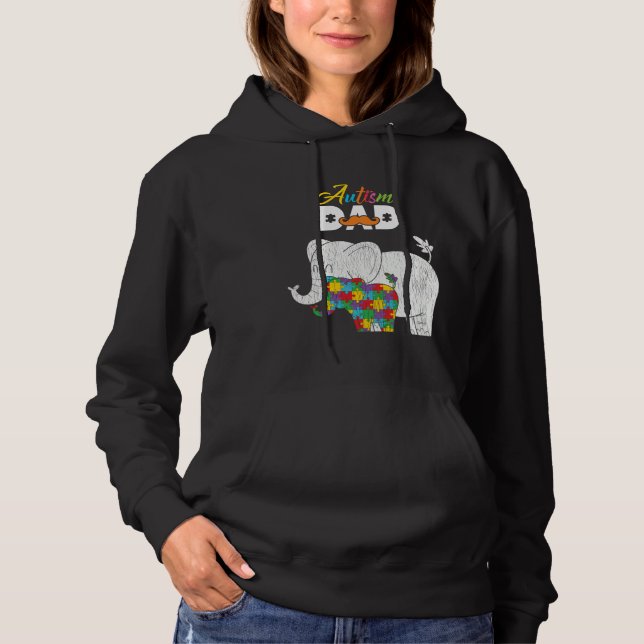 Sudadera Autism Awareness Dad Proud Autistic Son Daughter E (Anverso)