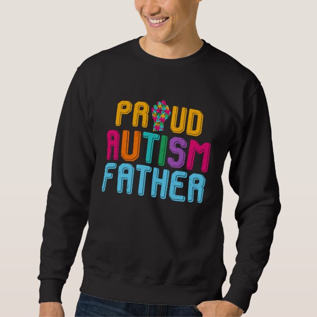 Sudadera Autism Awareness Day Matching Family Proud Autism  (Anverso)