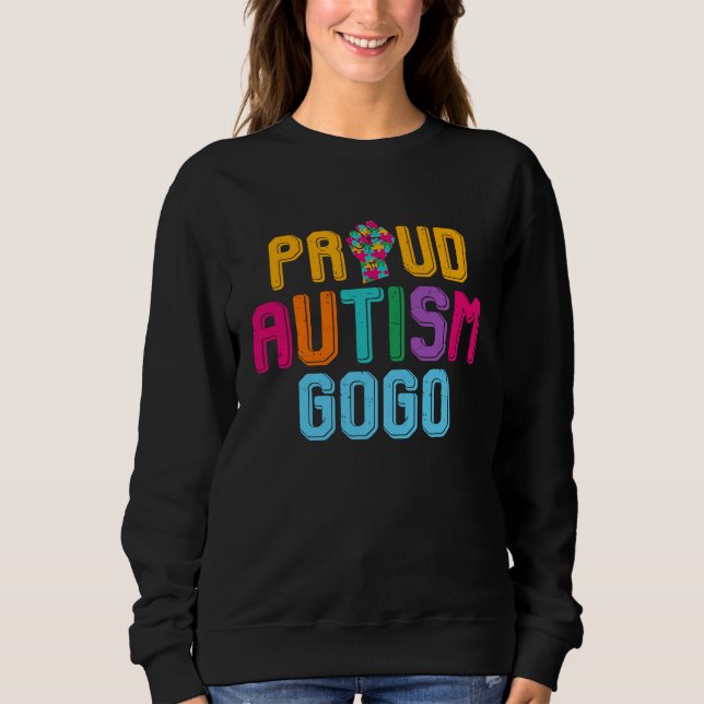 Sudadera Autism Awareness Day Matching Family Proud Autism  (Anverso)