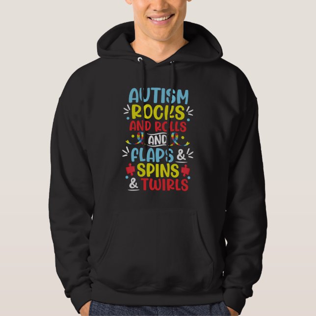 Sudadera Autism Awareness Family Support Mom Autism Boys Gi (Anverso)