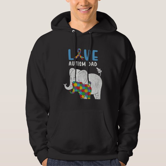 Sudadera Autism Awareness Father Love Proud Autism Daughter (Anverso)