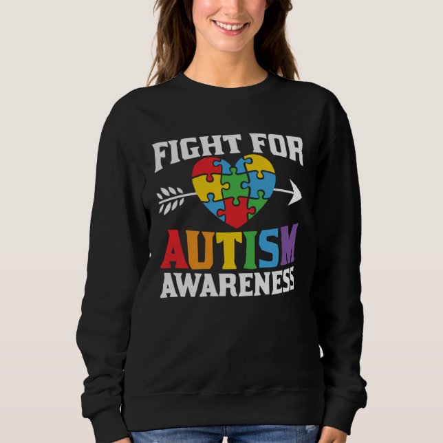 Sudadera Autism Awareness Fight For Autism Awareness Suppor (Anverso)