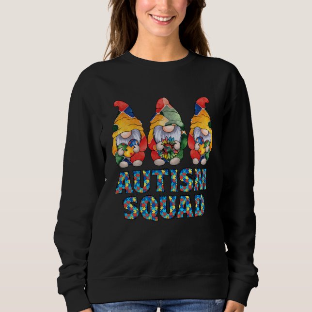 Sudadera Autism Awareness Gnomes Puzzle Autism Squad Be Kin (Anverso)