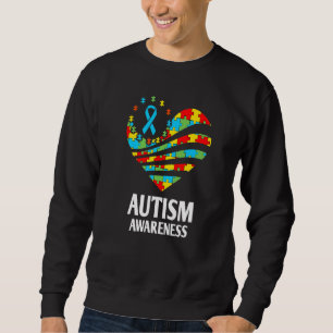 Sudadera Autism Awareness Heart Support Autistic Mes Kid