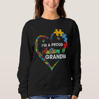 Sudadera Autism Awareness  I m A Proud Grandma Love Puzzle 