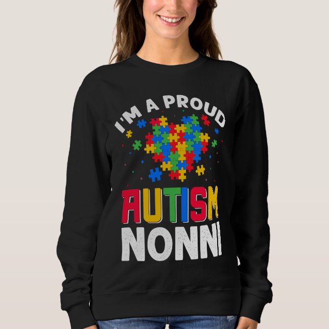 Sudadera Autism Awareness Matching Family I'm a Proud Autis (Anverso)