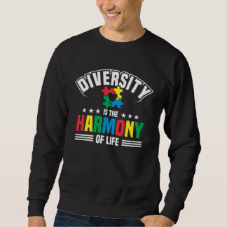 Sudadera Autism Awareness Month Diversity Is The Harmony Of