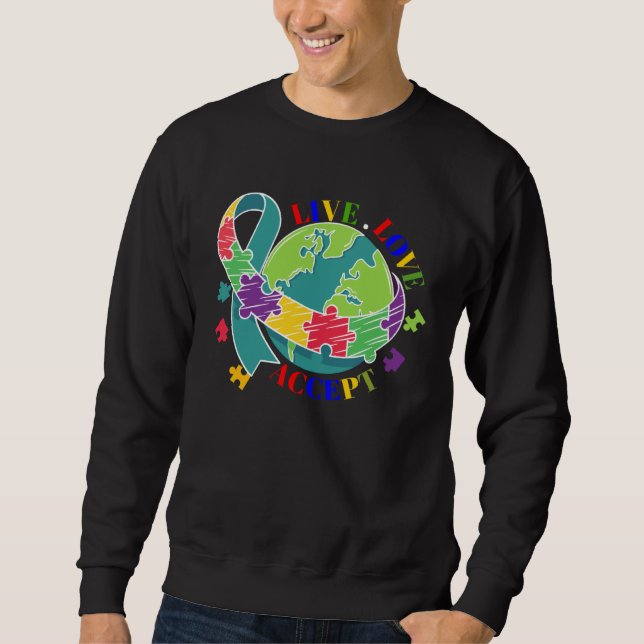 Sudadera Autism Awareness Month Mom Dad Brother Sister Gran (Anverso)