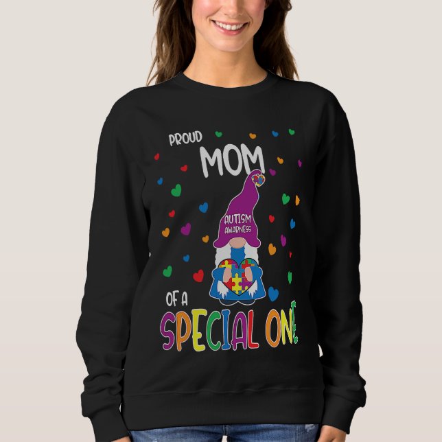Sudadera Autism Awareness Proud Mom Family Matching (Anverso)