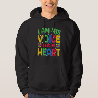 Sudadera Autism Awareness Shirt for Mom I Am His Voice He I