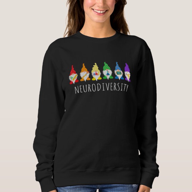 Sudadera Autism Awareness Shirt Gnome Neurodiversity Gifts  (Anverso)