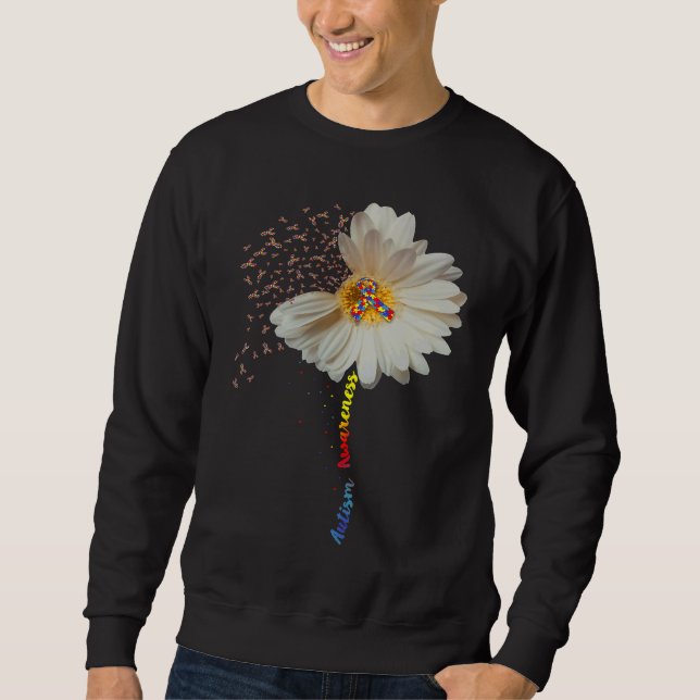 Sudadera Autism Awareness  Sunflower Ribbon (Anverso)