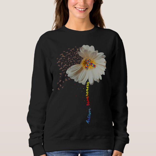 Sudadera Autism Awareness  Sunflower Ribbon (Anverso)