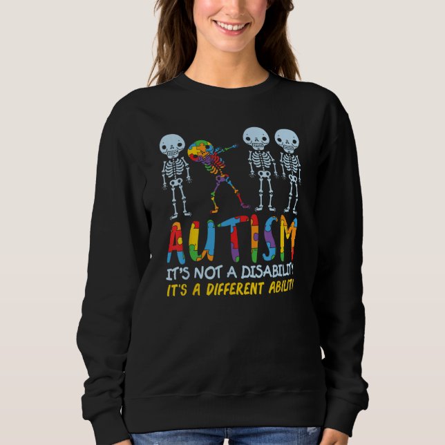 Sudadera AUTISM AWARENESS Support Autism Kids for Mom Dad (Anverso)