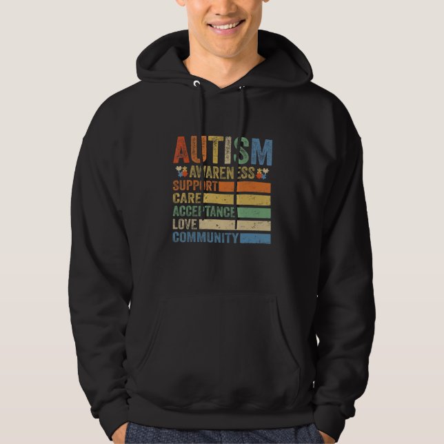 Sudadera Autism Awareness Support Care Acceptance for women (Anverso)