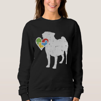 Sudadera Autism Heart Pug Shirt Awareness Dog Lover Autisti