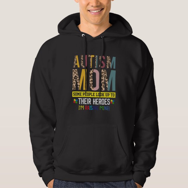 Sudadera Autism Mom Life Awareness Leopard  Motheru2019s Da (Anverso)