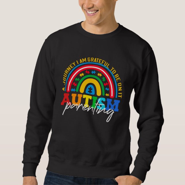 Sudadera Autism parenting a journey I am grateful Autism Aw (Anverso)
