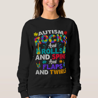 Sudadera Autism Rocks And Rolls  Autism Awareness Month